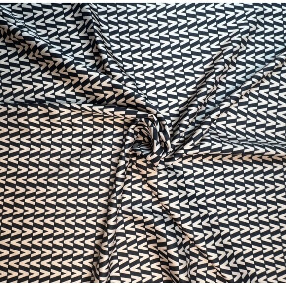 2/$30 NEW Tan Black Brown Geometric Printed Silky Fashion Scarf - Picture 8 of 10